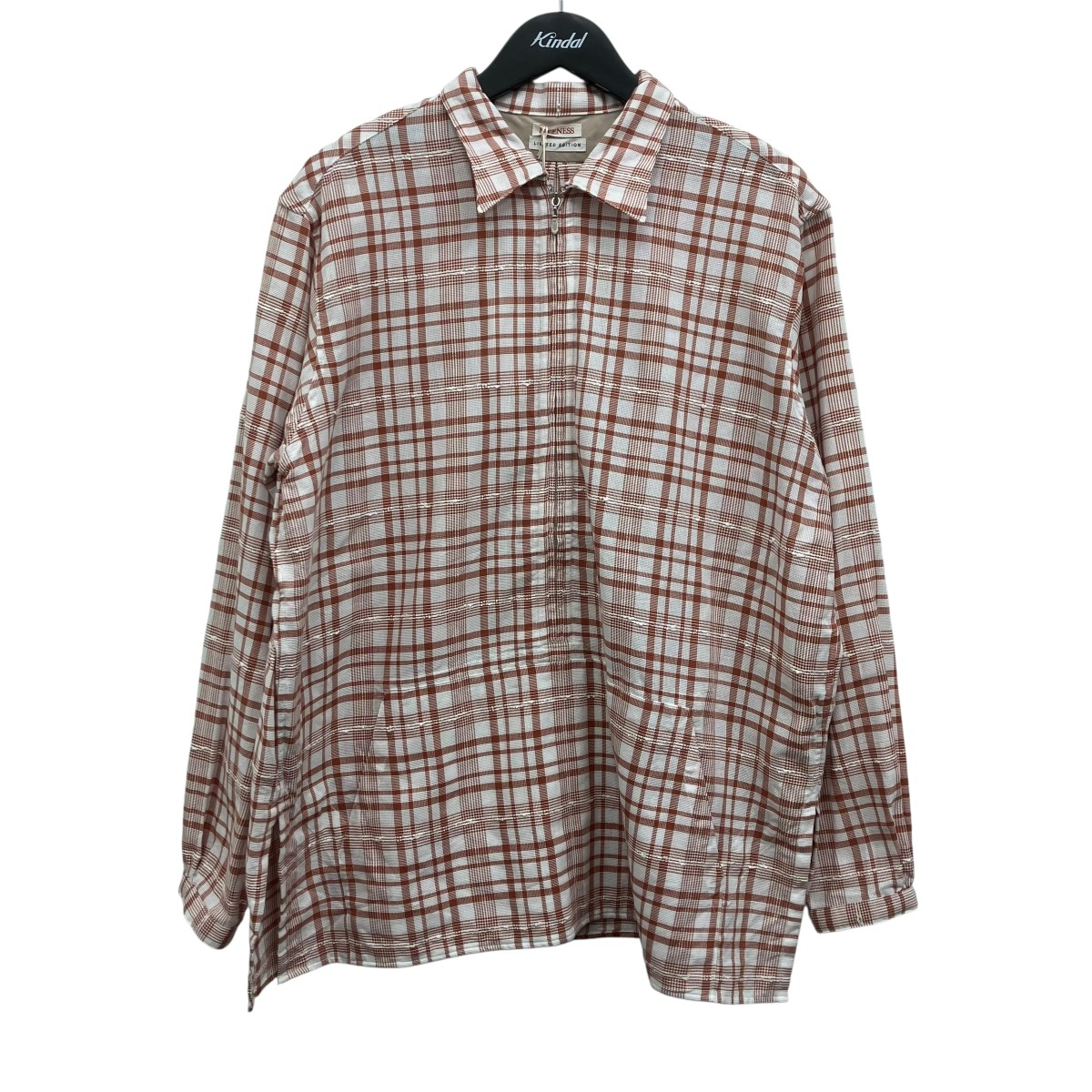【中古】NICENESS GIGLI Long Zip Pullover Shirt プルオーバージップシャツ 赤銅色 大きさ：M 【240526】（好いたらしいネス）