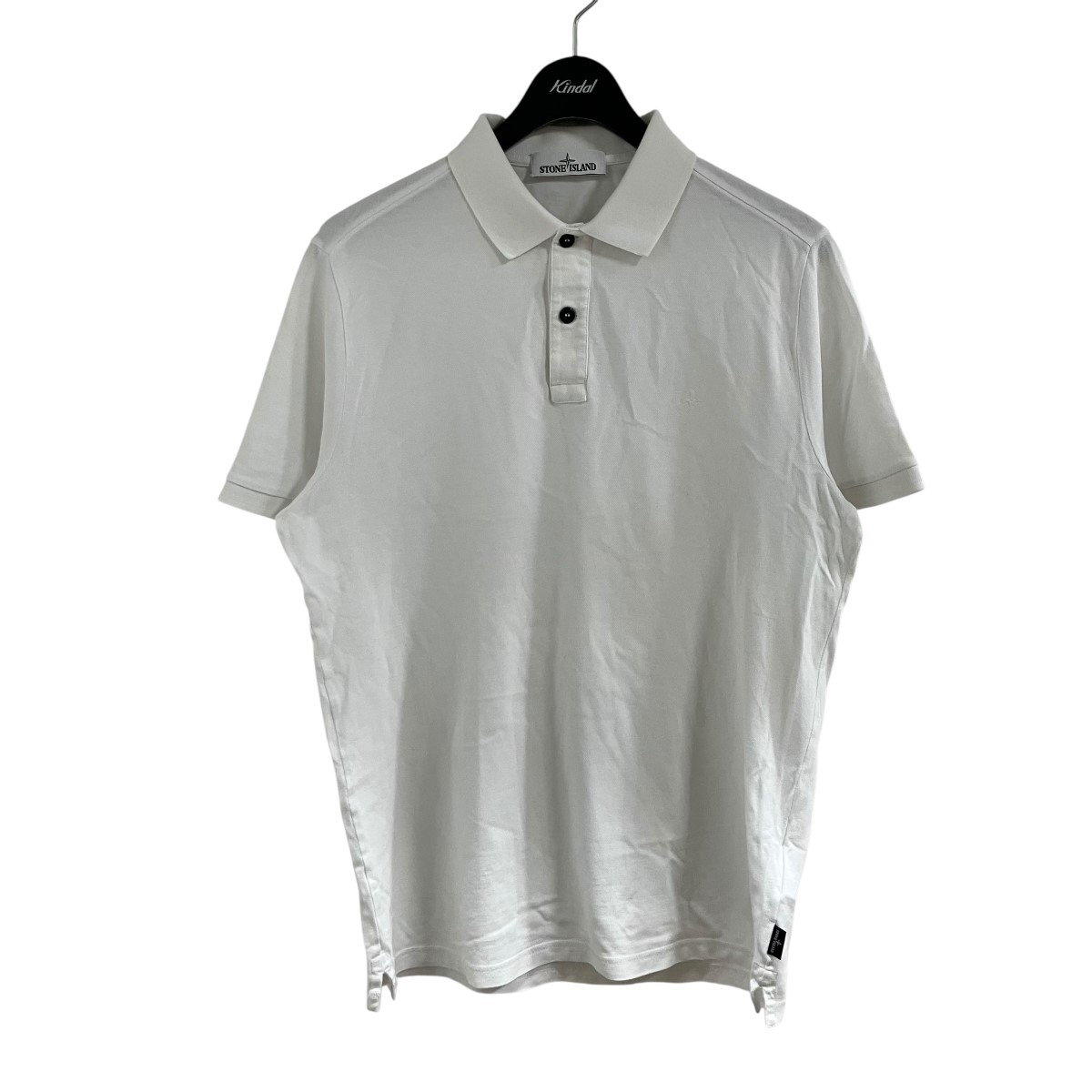 【中古】STONE ISLAND スポーツシャツ 白いこと 大きさ：L 【240526】（ストーンアイランド）