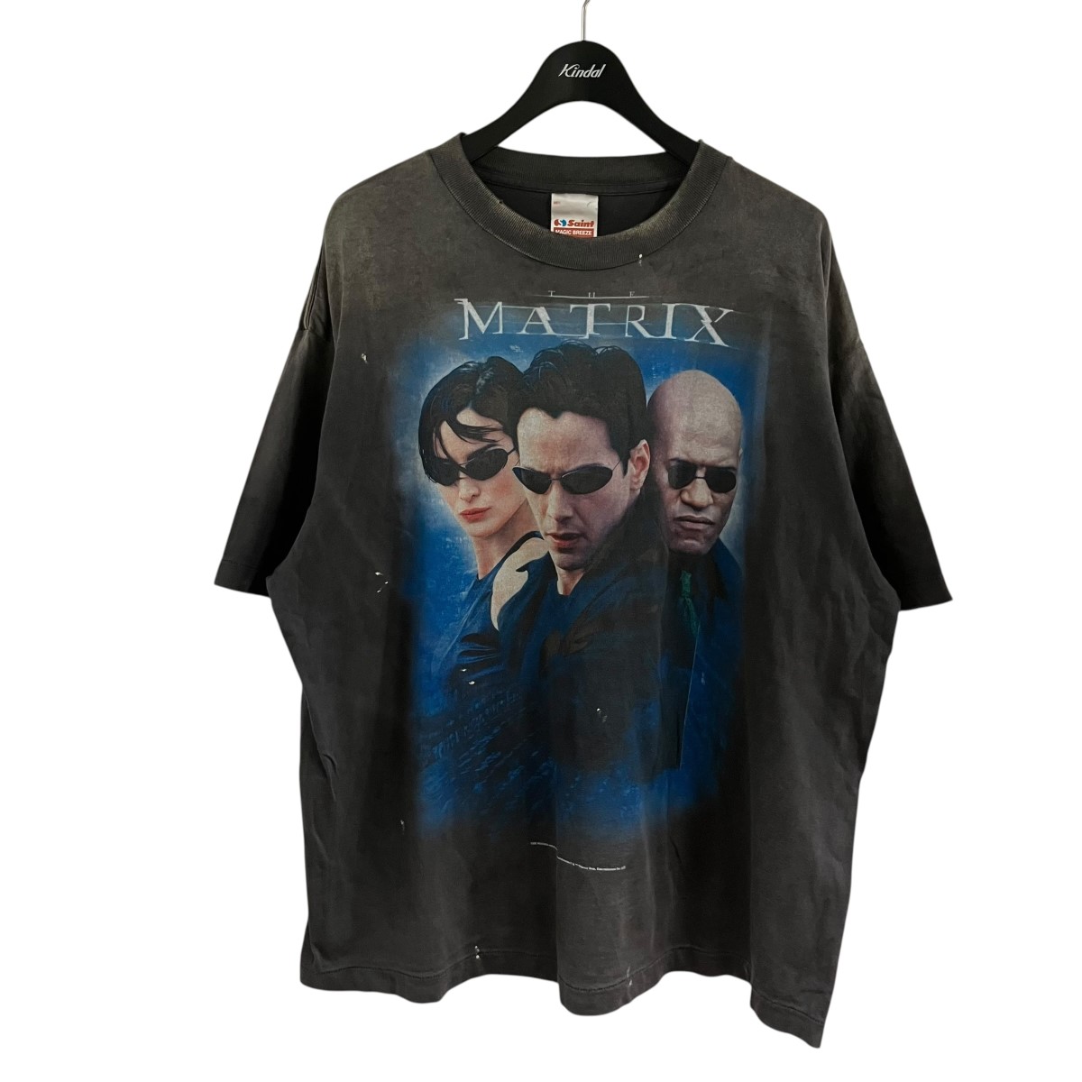 【中古】SAINT MICHAEL 行列プルオーバー 薄墨色 大きさ：XL 【240526】（仙マイケル）