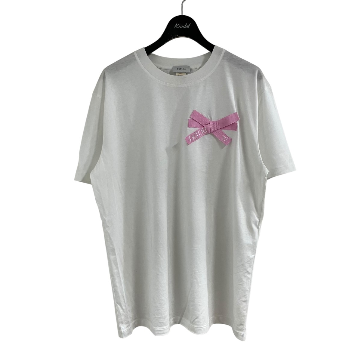 【中古】Patou シュロの葉品目ティーシャツ 象牙色 大いさ：M 【240526】（パトゥ）