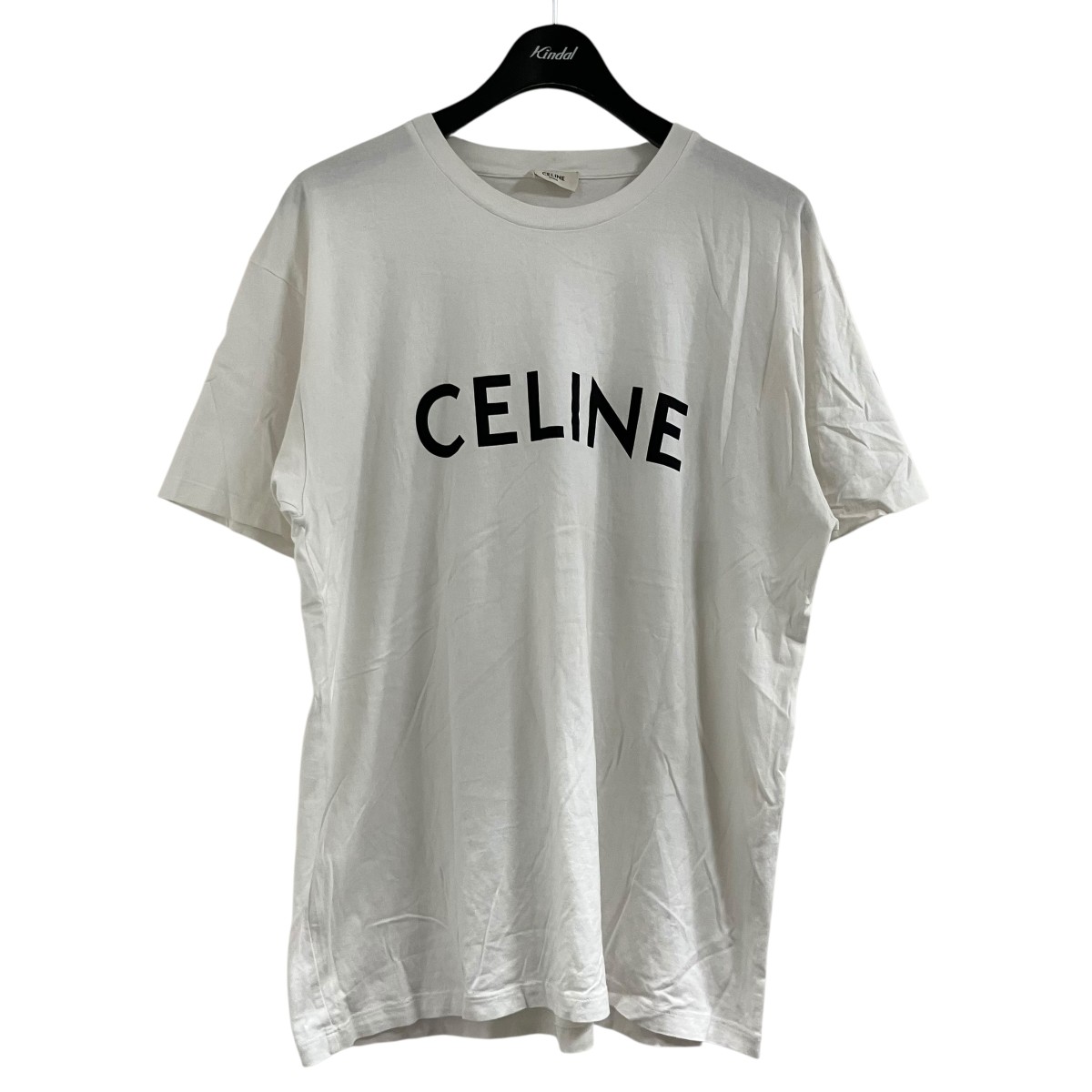 【中古】CELINE ロゴタイプ刷り上げるプルオーバー 白いこと 大きさ：M 【240526】（セリーヌ）