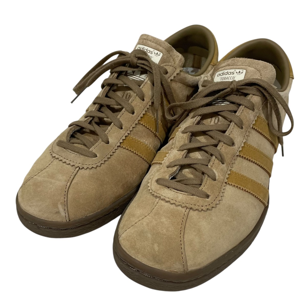 【中古】\u003cBR\u003eadidas\u003cBR\u003eスウェードスニーカー TOBACCO 紙巻きタバコ GY7396 ベージュ 大きさ：28.5珊\u003cBR\u003e【通貨価値思いなおす】