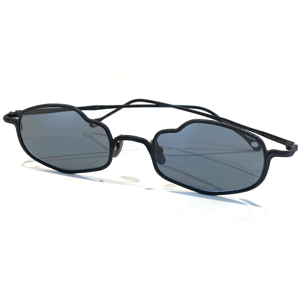 【中古】RIGARDS×WABI SABI RG1937TI黒眼鏡メガネ 黒いこと(黒いこと×薄墨色) 大きさ：49□20-145 【240526】（リガーズ×ワビ サビ）