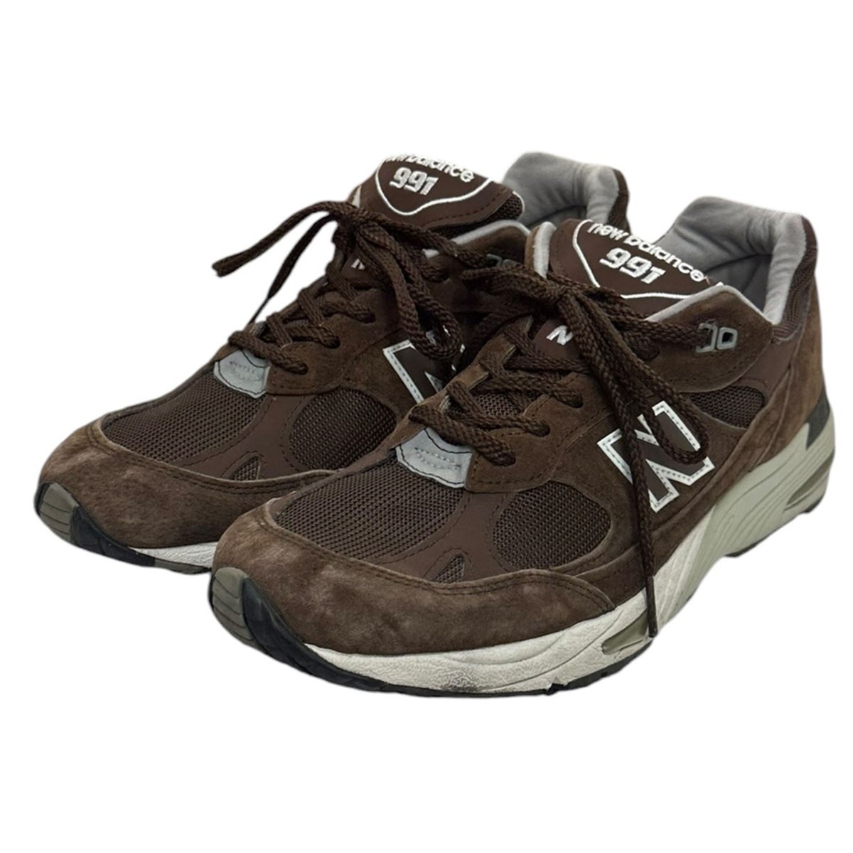【中古】NEW BALANCE M991BGW スニーカー 赤銅色 大きさ：US10 【240526】（ニュー平衡にする）