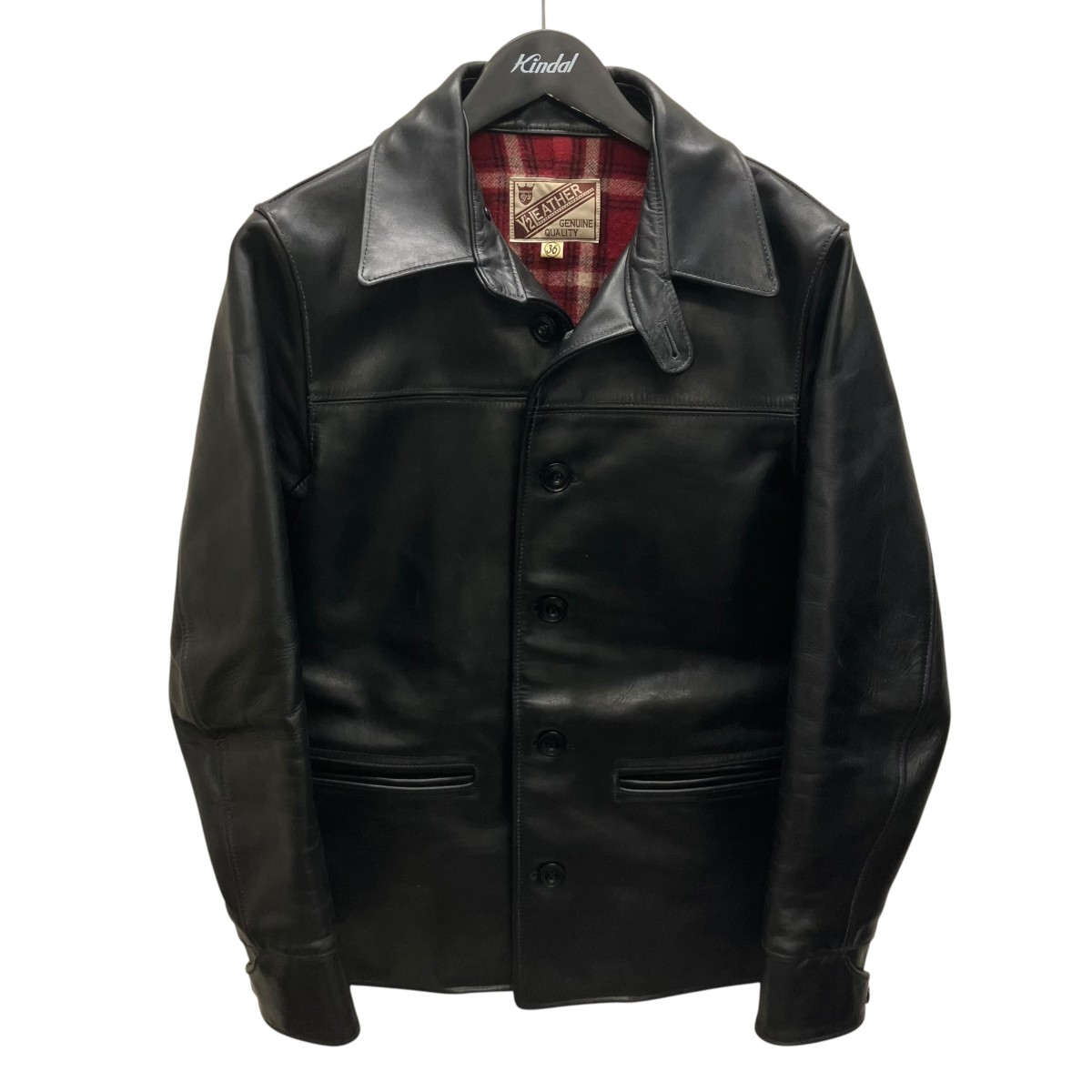 【中古】Y2 LEATHER　レザージャケット ブラック サイズ：36 【250526】（ワイツーレザー）｜ブランド古着のカインドオル