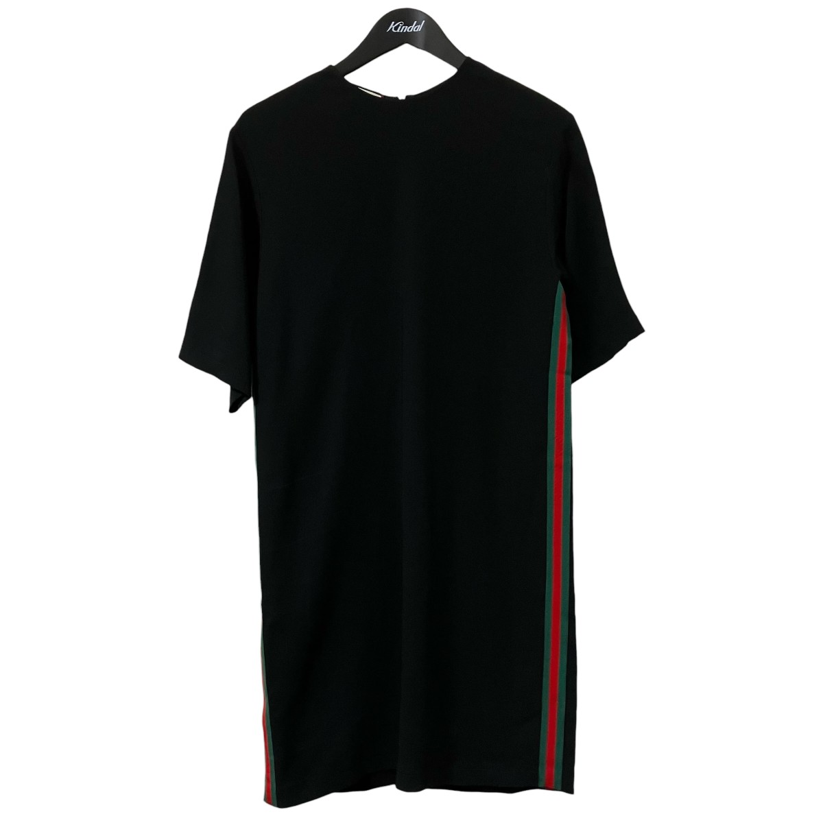 【中古】GUCCI シェリー酒伝達ルート 姿勢伝達ルート半袖衣装 528977 黒いこと 大きさ：38 【250526】（グッチ）