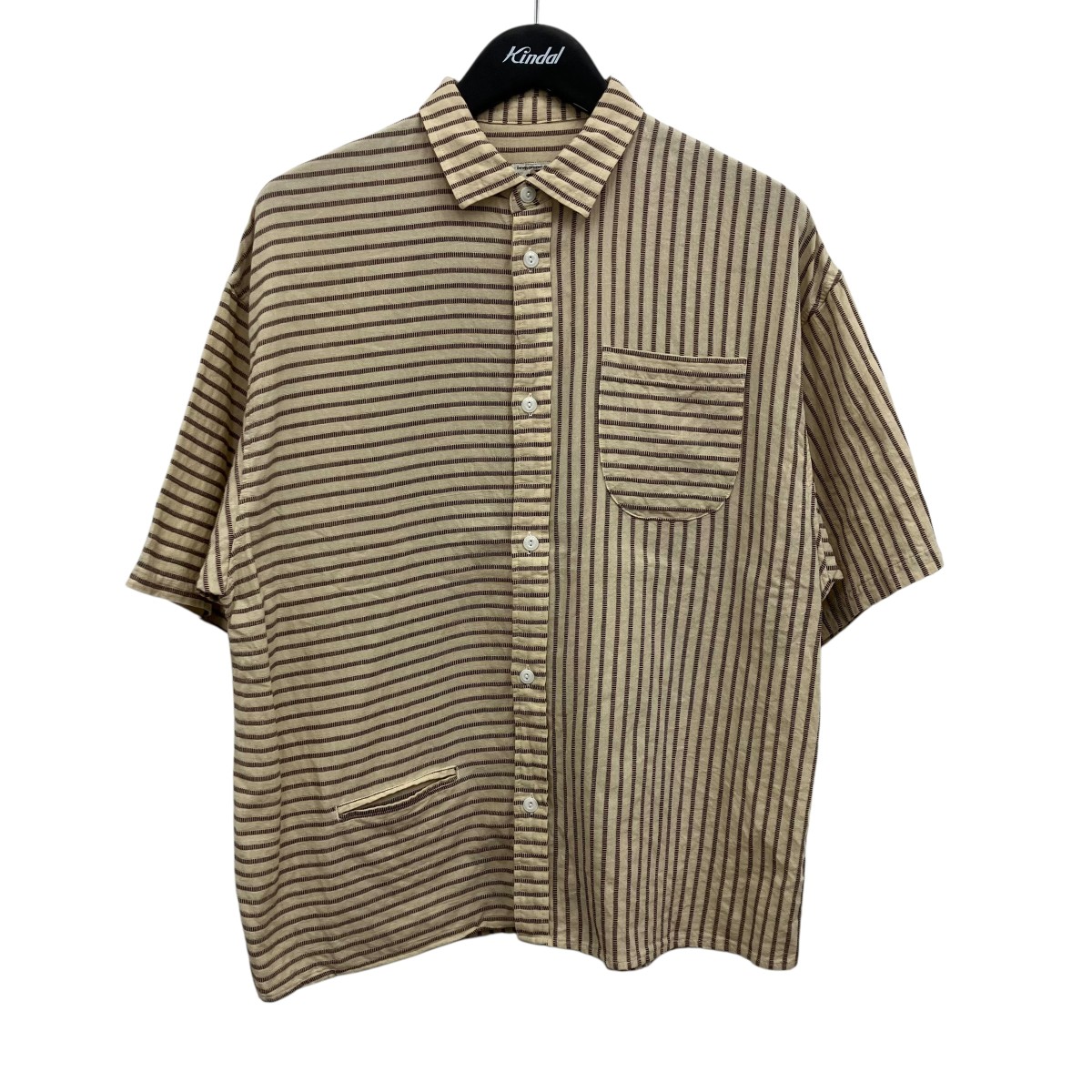 【中古】NOROLL 縞模様プルオーバー ベージュ 大きさ：M 【250526】（否一巻き）