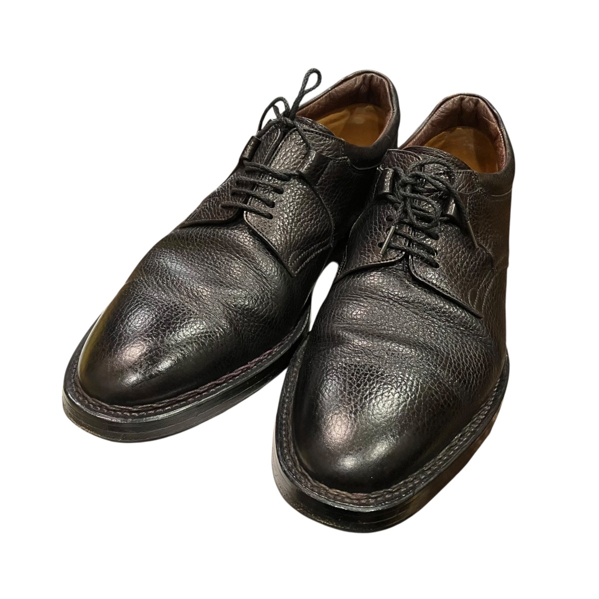 【中古】JOHN LOBB なめし革シューズ 黒いこと 大きさ：7 【250526】（ジョンロブ）