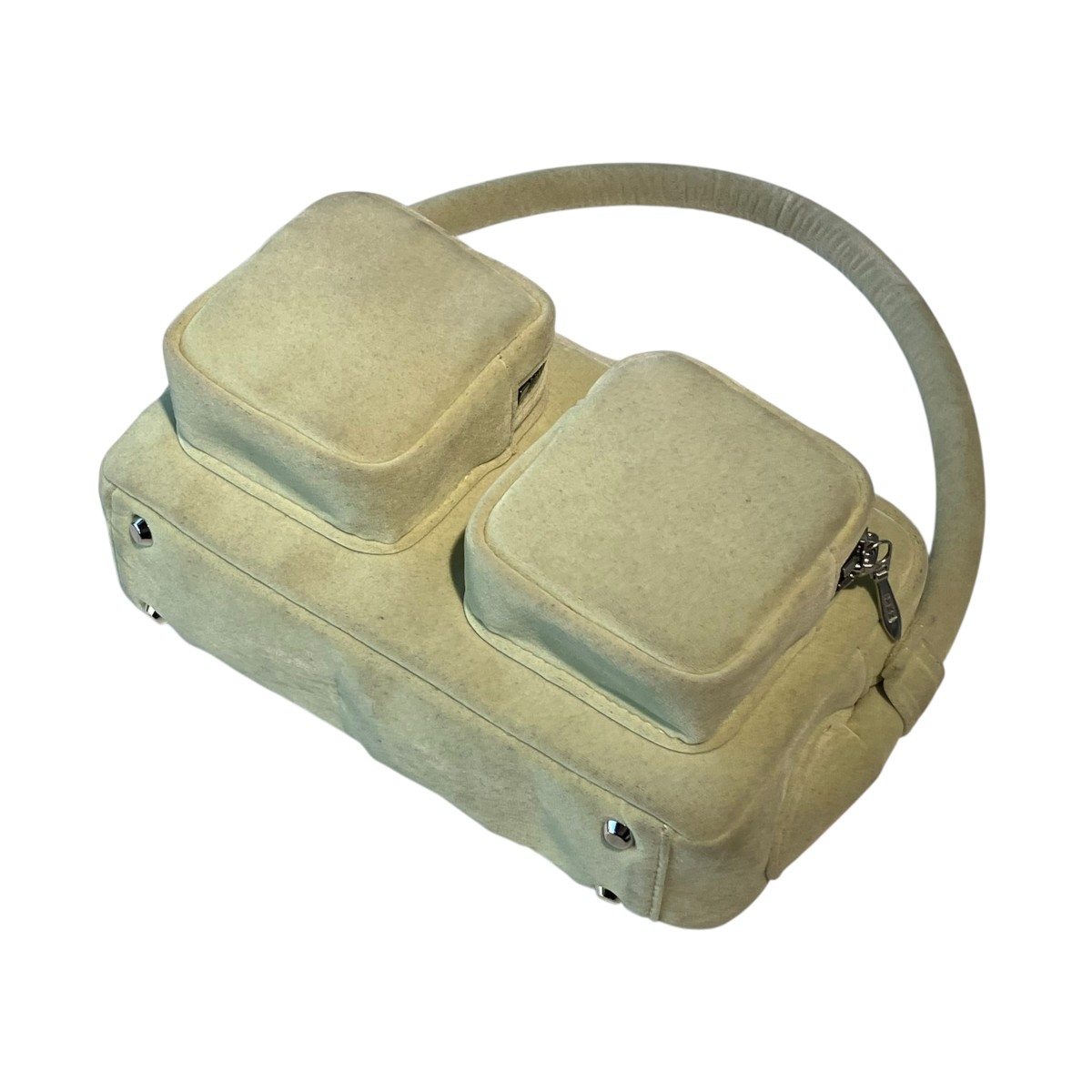 【中古】MASU 24SS FLOCKY DOLL MINI BAG ハンドバック MASS-OJ0124 黄緑 【260526】（エムエーエスユー）