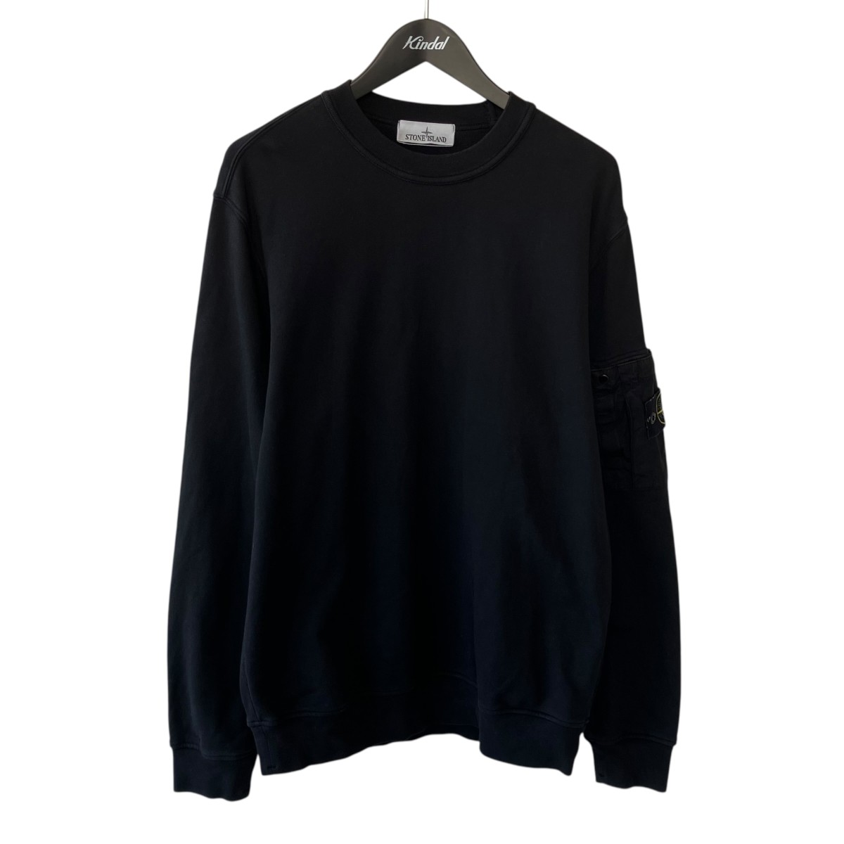 【中古】STONE ISLAND FLEECE WITH SEASONAL POCKET 調教師 L1S156100019 黒いこと 大きさ：L 【260526】（ストーンアイランド）