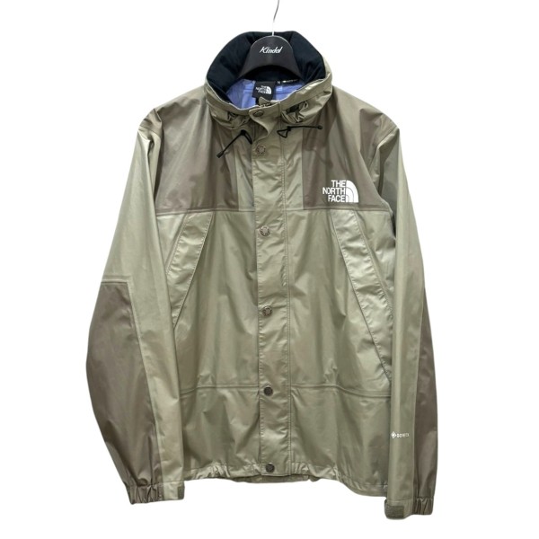 【中古】THE NORTH FACE ゴアテックス MOUNTAIN RAINTEX JACKET 御山パーカー NP12333 オリーブ 大いさ：M 【250526】（ザノースフェイス）