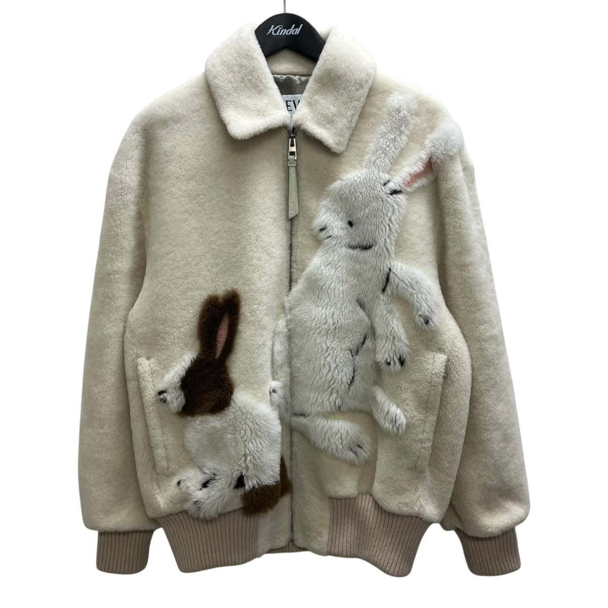 【中古】LOEWE×Suna Fujita 25SS ジップアップファージャケット 皮膚軟化剤 大きさ：34 【260526】（ロエベ）