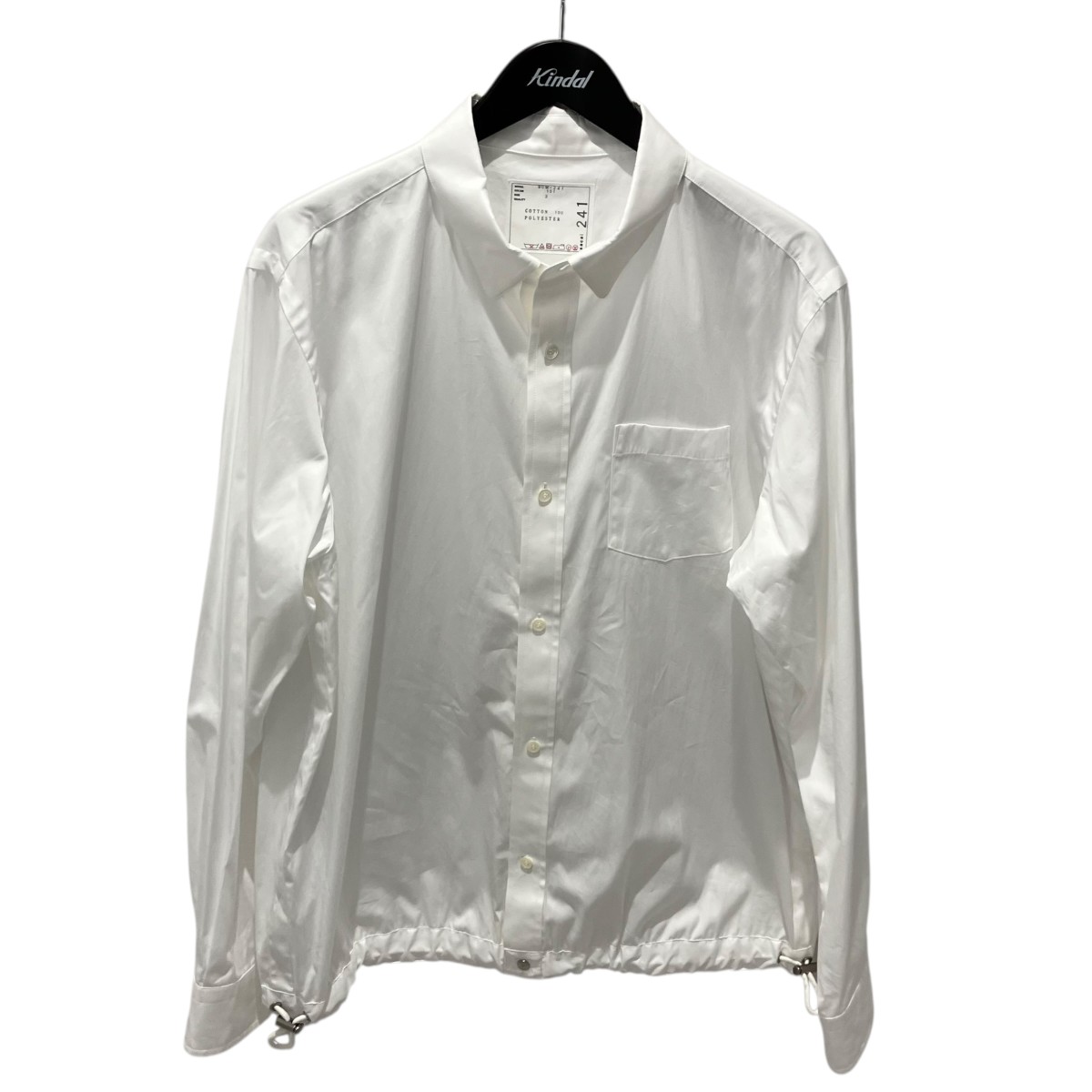 【中古】sacai 26SS Cotton Poplin Shirt SCM-241 白いこと 大きさ：3 【260526】（サカイ）