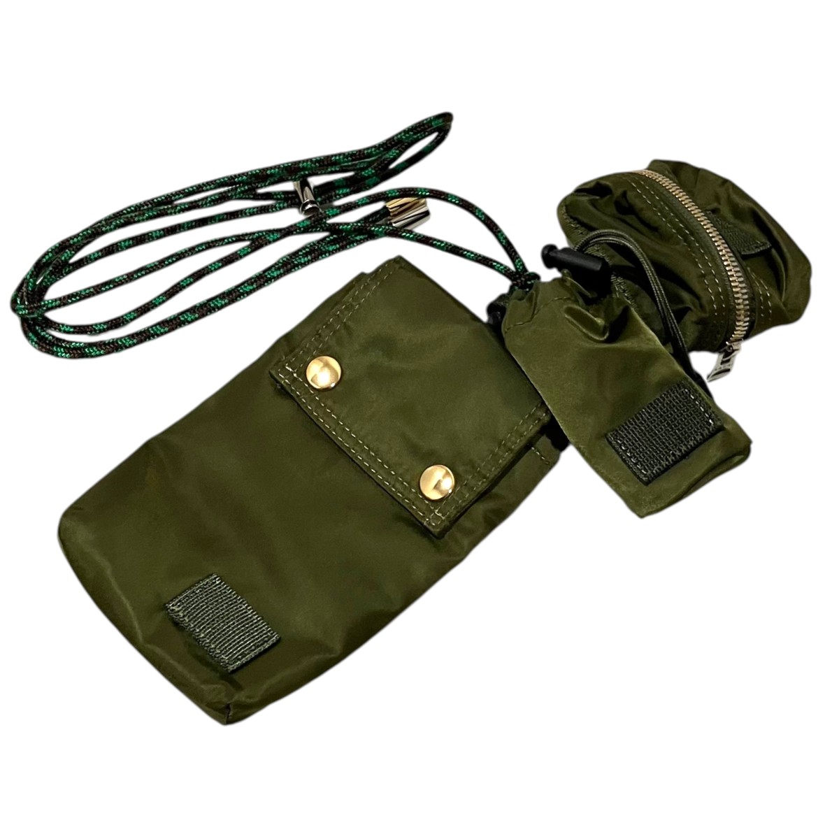 【中古】PORTER×sacai 【Multi Pouch Holder】 合切袋保持者 21-0267S オリーブ 【260526】（ボーイ×サカイ）