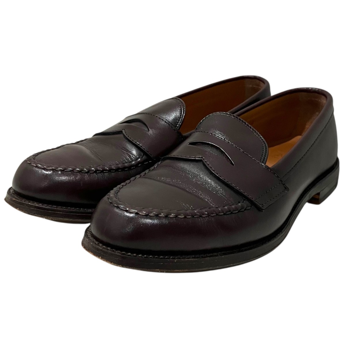 【中古】ALDEN 置き目毛革 6A09 026 赤銅色 大きさ：7 1/2 【260526】（オールデン）