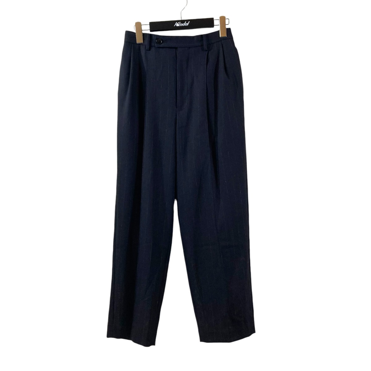 【中古】AURALEE Hard Twist Wool Panama Stripe Slaks スラックス A23SP04WP 米国海軍 大きさ：0 【260526】（オーラリー）