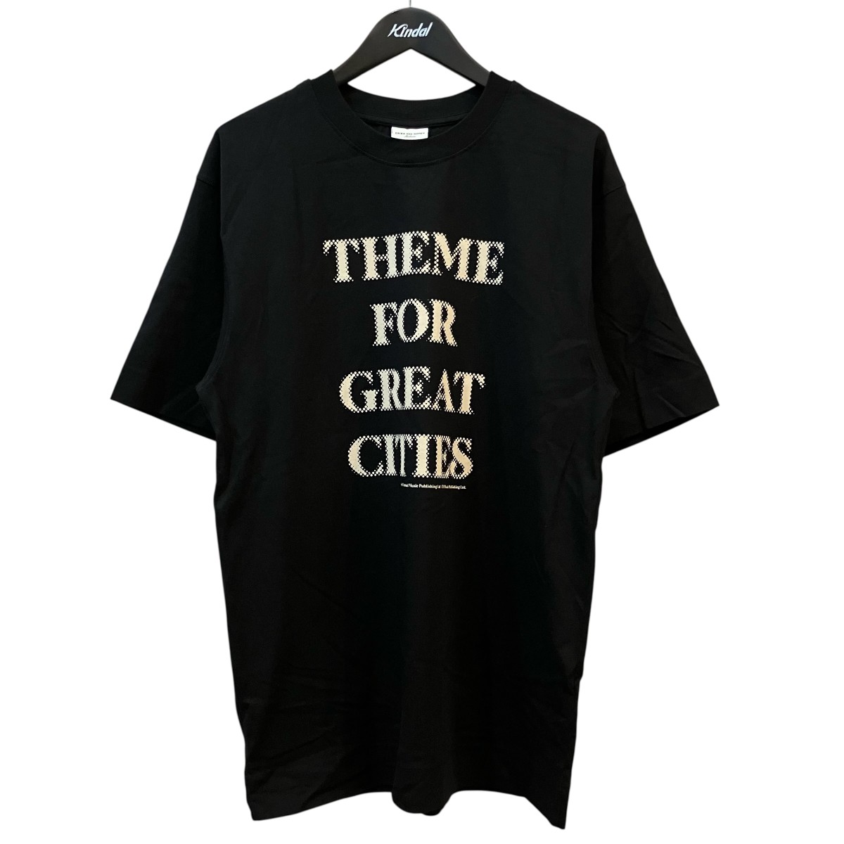 【中古】DRIES VAN NOTEN 「HELI PR 9603 M．K．SS．T-SHIRT」 プリントルーズフィットティーシャツ 2680006833123 黒いこと 大きさ：M 【270526】（ドリスヴァンノッテン）