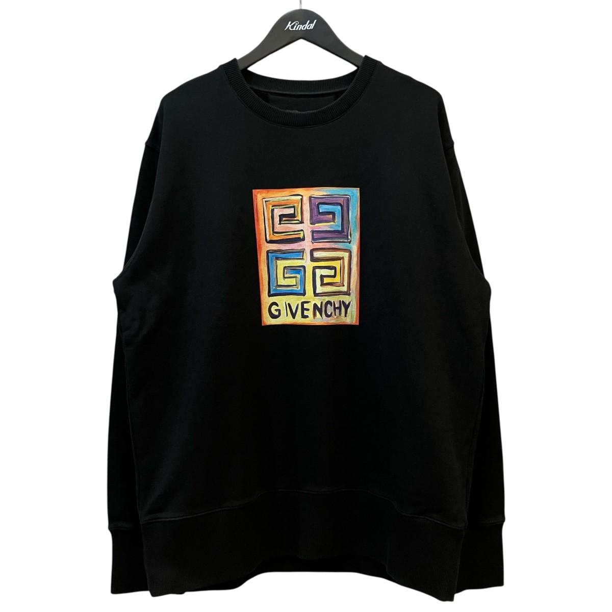 【中古】GIVENCHY ロゴプリントスウェット BMJ0G83Y6V 黒いこと 大きさ：XL 【270526】（ジバンシィ）