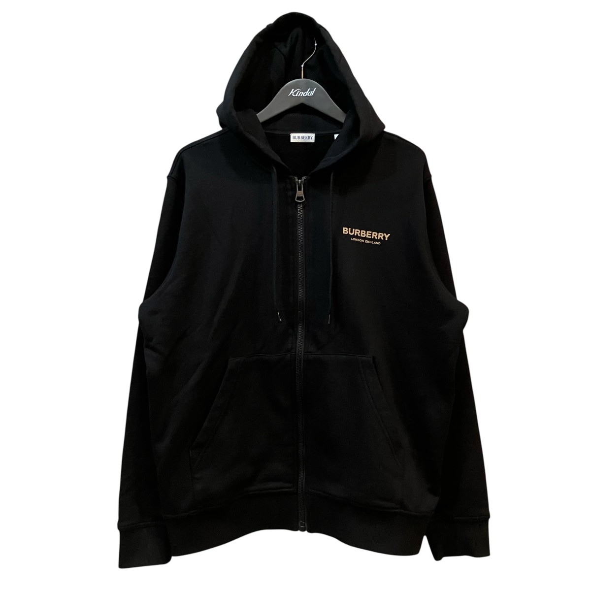 【中古】BURBERRY ジップパーカー 8104216 黒いこと 大いさ：M 【270526】（赤ちょうちんバリー）