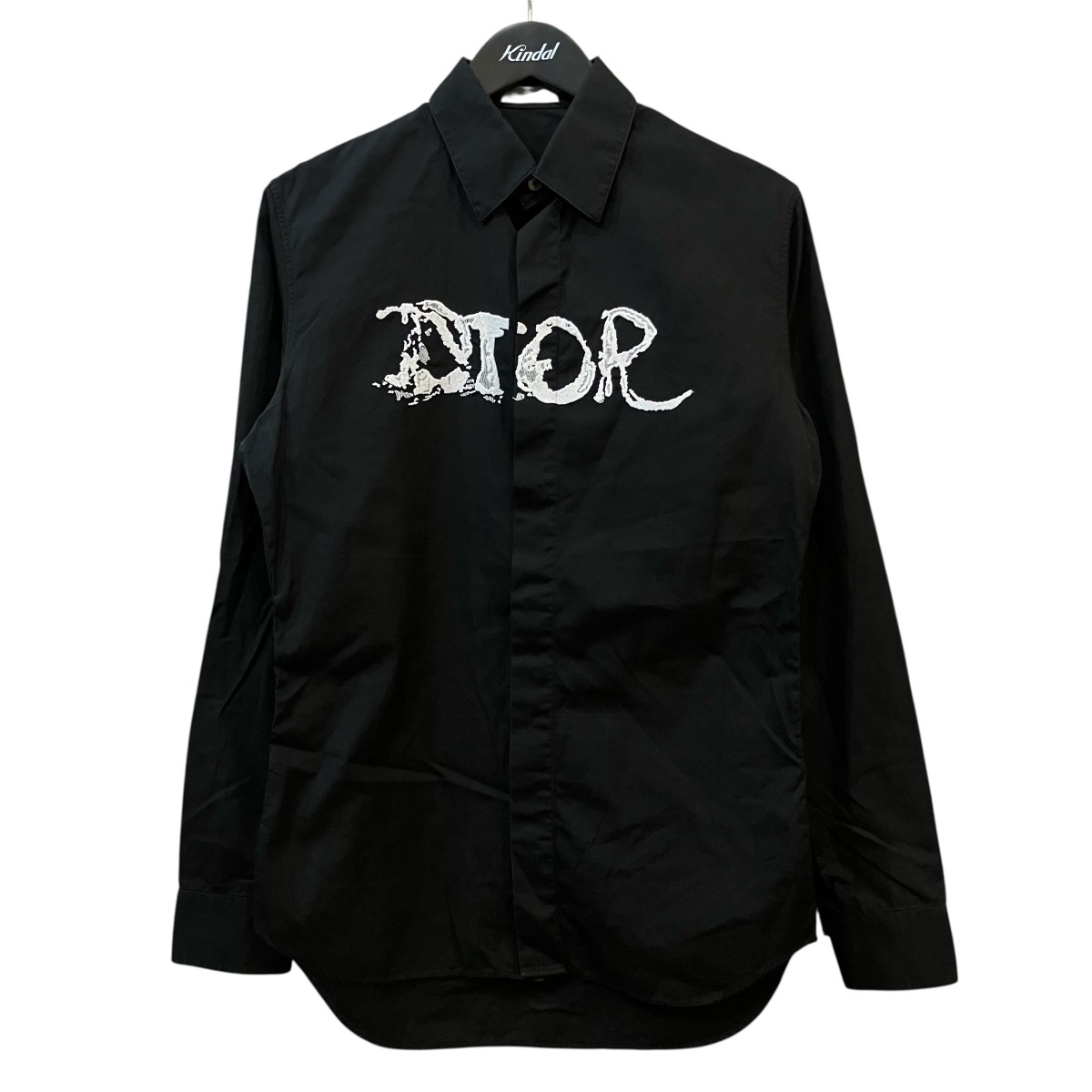 【中古】DIOR×PETER DOIG 比翼プルオーバー 143C592A1581 黒いこと 大きさ：37 【270526】（クリスチャンディオール×ピーター ドイグ）