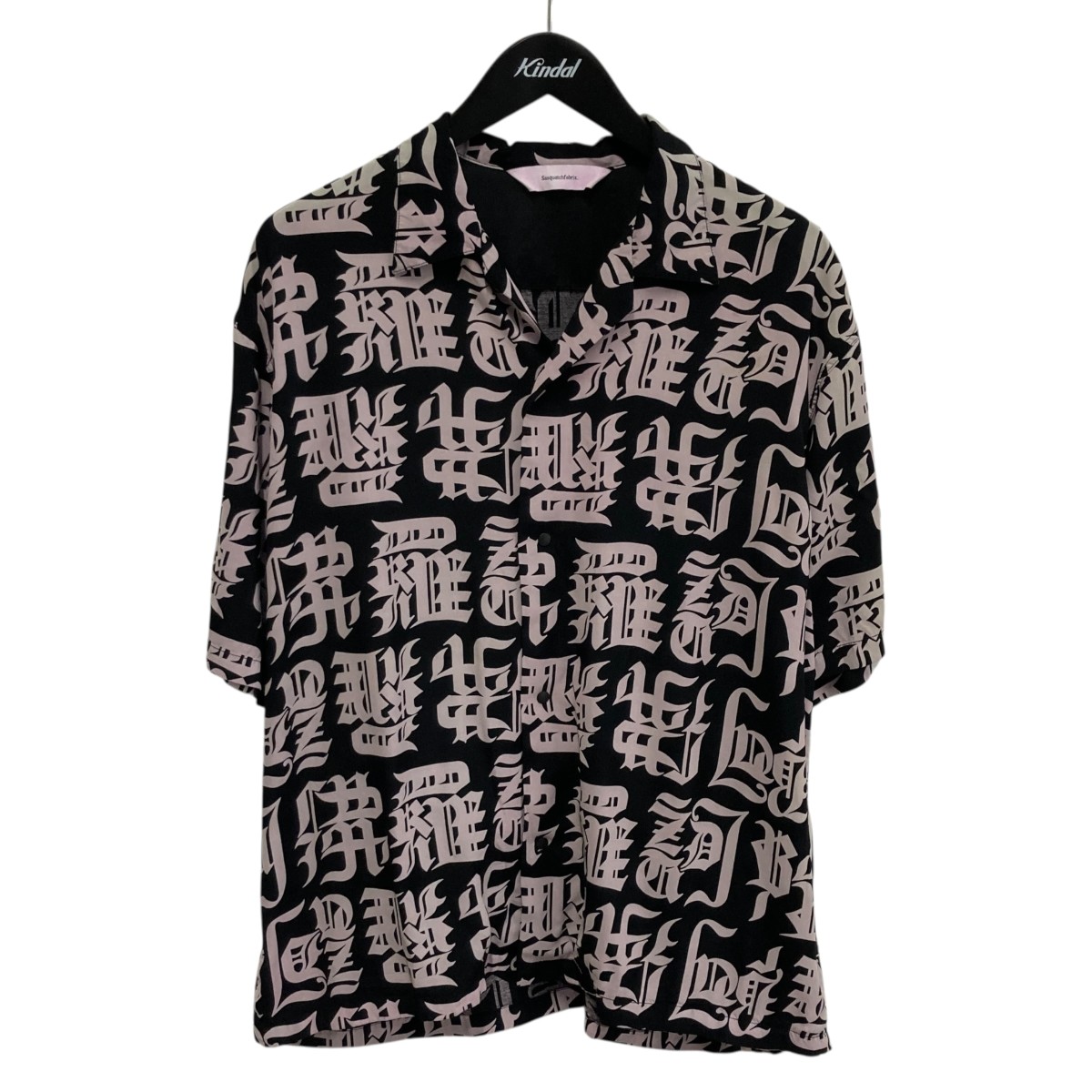 【中古】SASQUATCHfabrix． 20SS 丸岡和吾 半袖プルオーバー 20SS-SY5-030 黒いこと×サクラ色 大きさ：M 【270526】（サスクワァッチファブリックス．）
