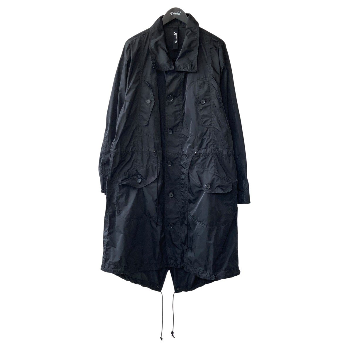 【中古】GROUND Y　モッズコート GS-C01-900 ブラック サイズ：3 【270526】（グラウンドワイ）｜ブランド古着のカインドオル