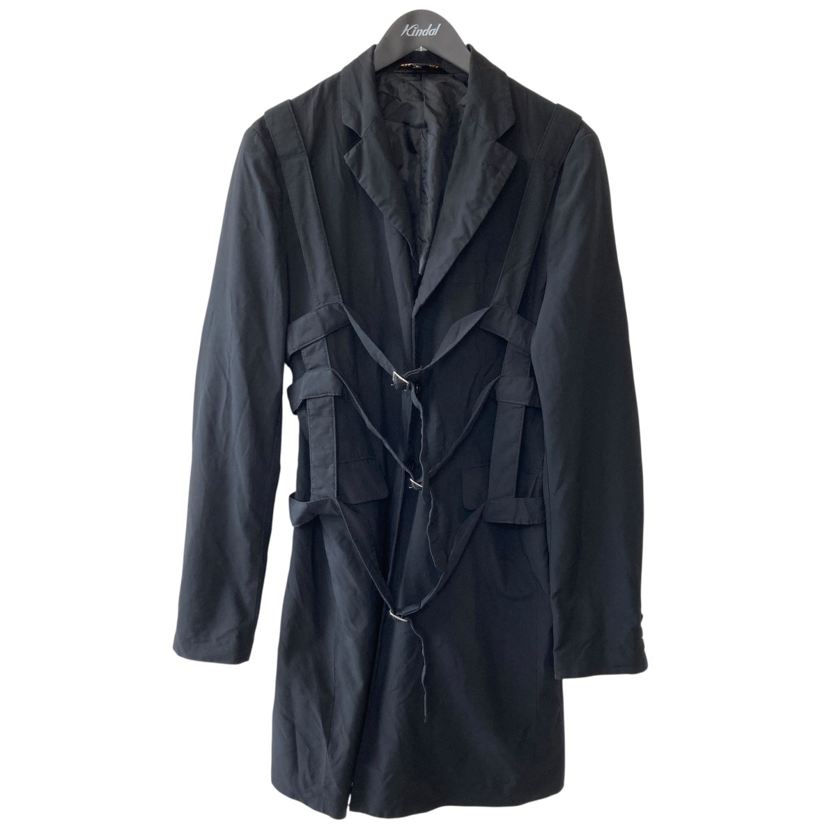 【中古】COMME des GARCONS　18SS コート ブラック サイズ：L 【270526】（コムデギャルソン）｜ブランド古着のカインドオル