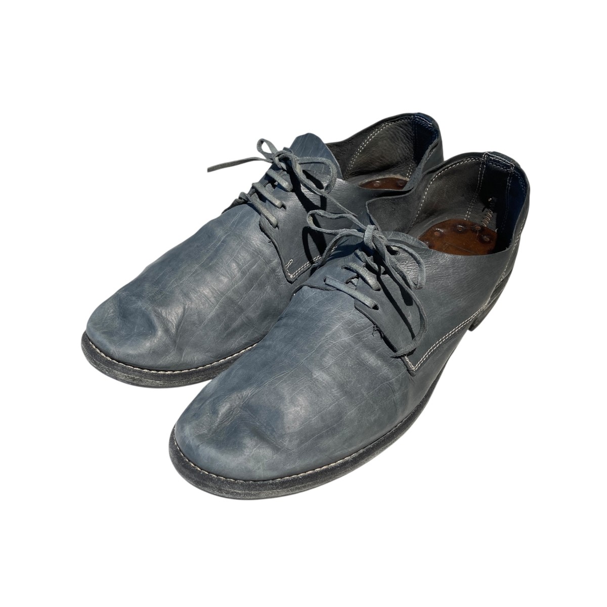【中古】GUIDI 992 classic dervy なめし革シューズ 薄墨色 大きさ：42 【270526】（グイディ）