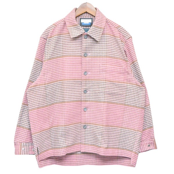 【中古】MAISON SPECIAL 2025AW Prime-Over Regular Collar Heavy-Weight Flannel Shirt チェックフランネルシャツジャケット 11252311601 さくら色 大きさ：01 【260526】（メゾンスペシャル）