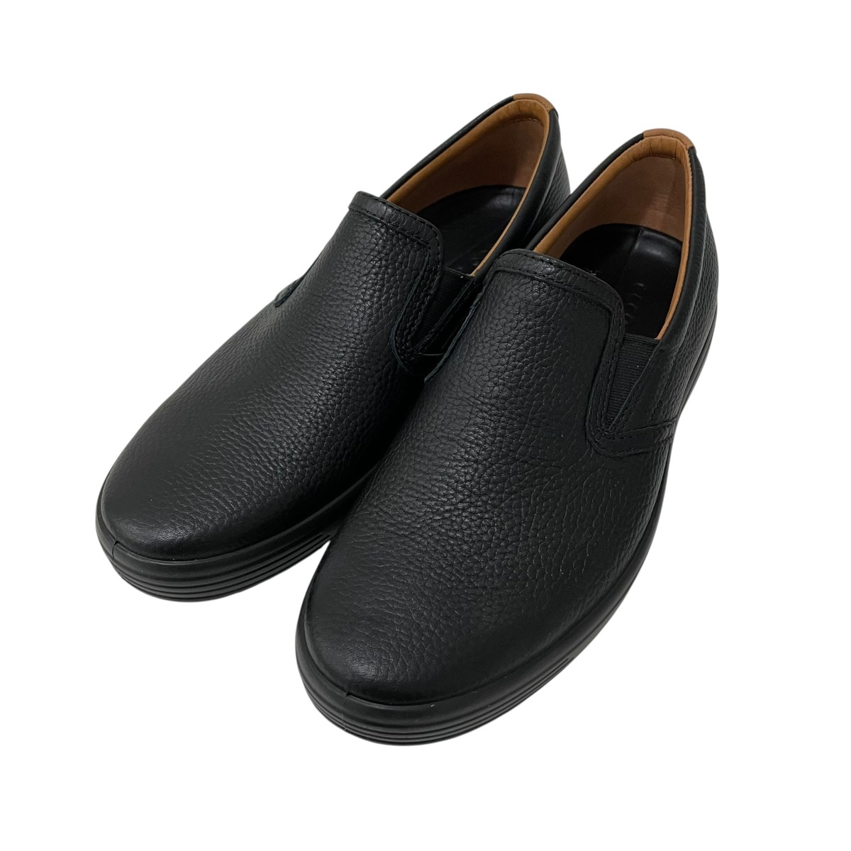 【中古】ECCO ローカットスニーカー 黒いこと 大いさ：42 【270526】（残響音）