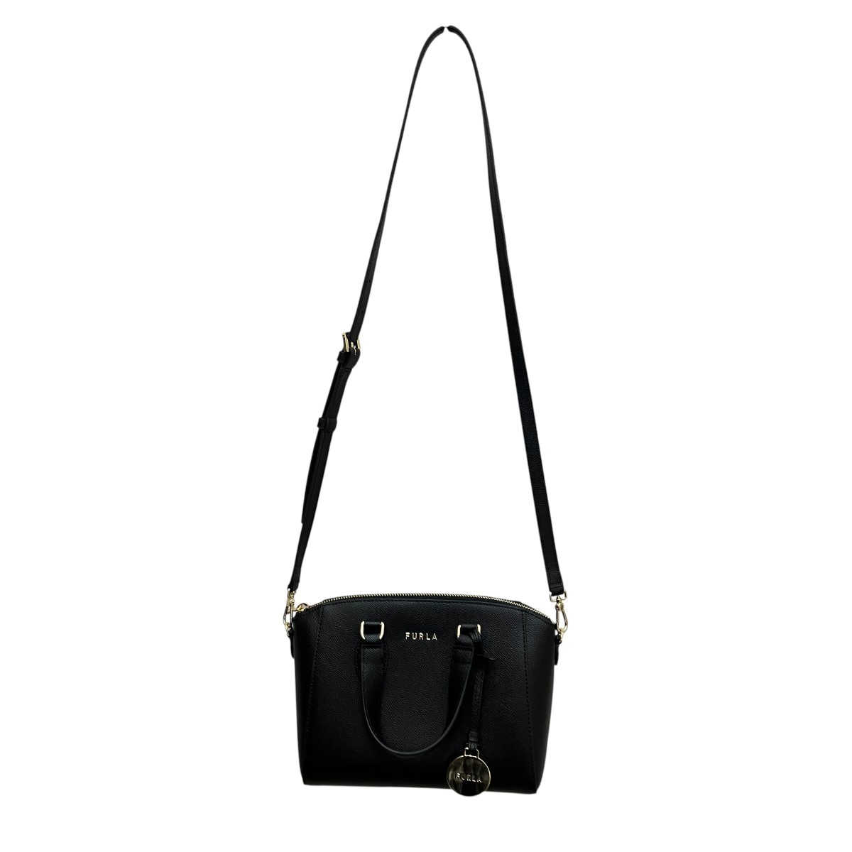 【中古】FURLA 2WAYショルダーバッグ 黒いこと 【270526】（フルラ）