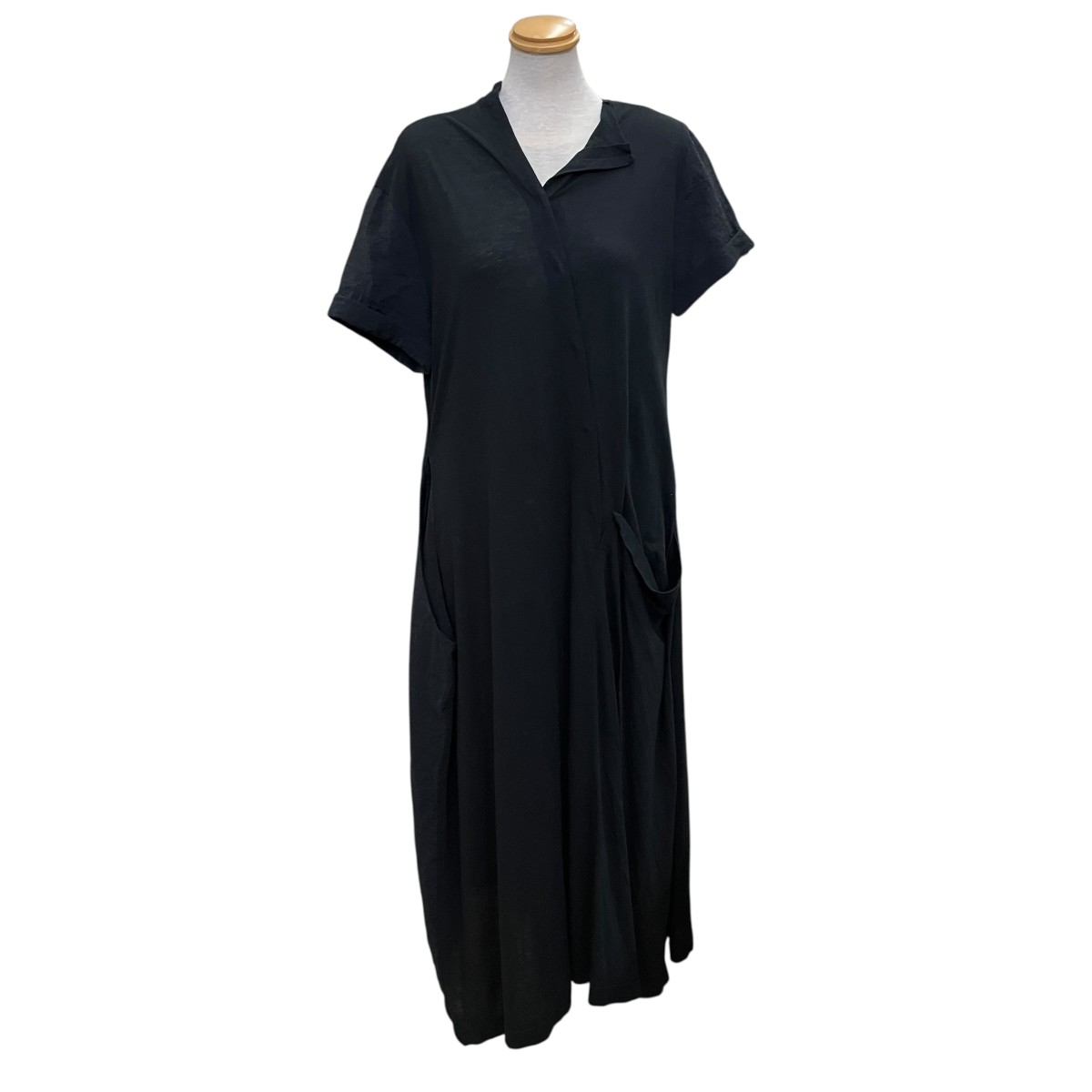 【中古】Y’s アシンメトリーワンピース YM-D23-801 黒いこと 大きさ：2 【270526】（ワイズ）
