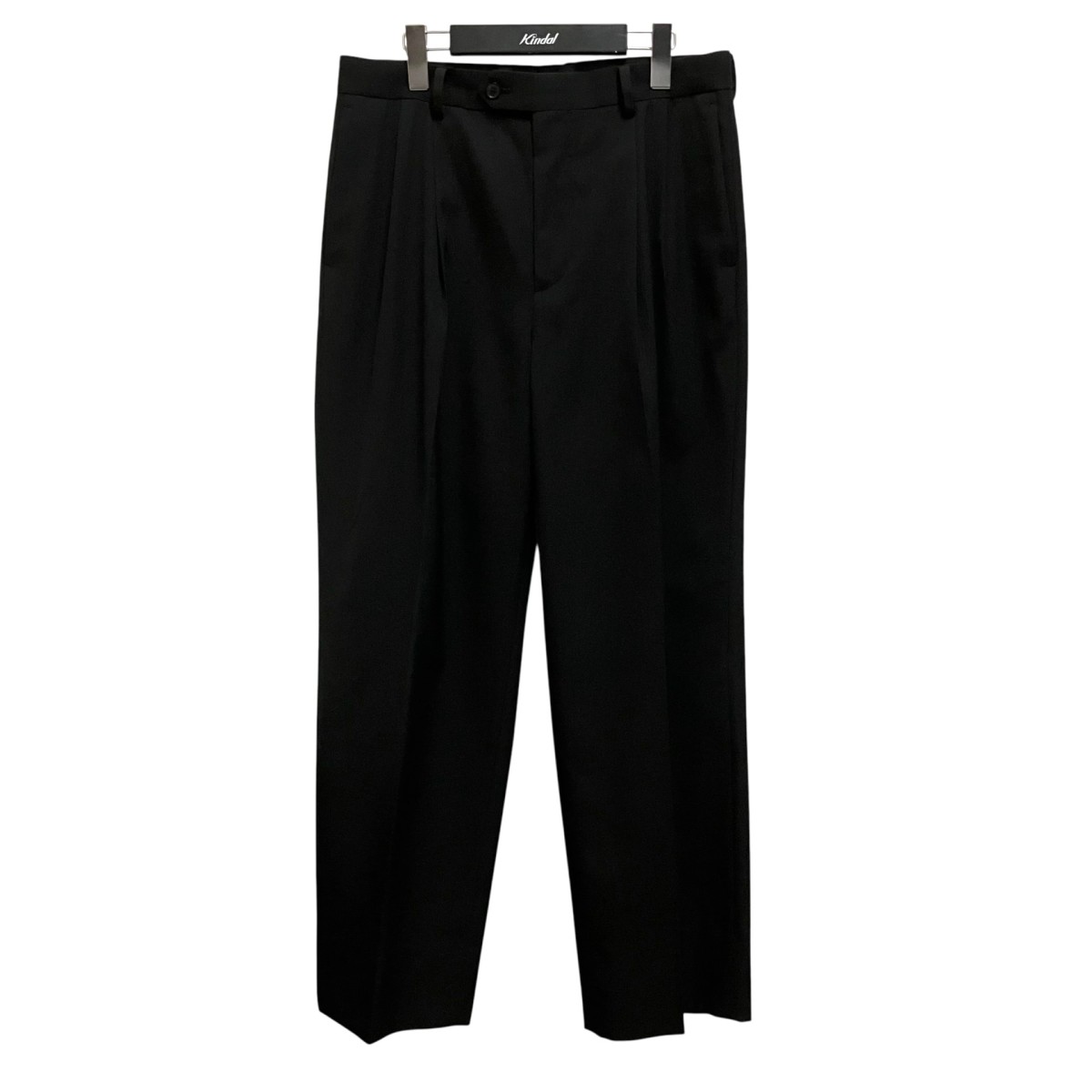 【中古】AURALEE　LIGHT WOOL MAX GABARDINE TWOｰTUCK SLACKS スラックスパンツ A25SP03MG ブラック サイズ：4 【270526】（オーラリー）｜ブランド古着のカインドオル