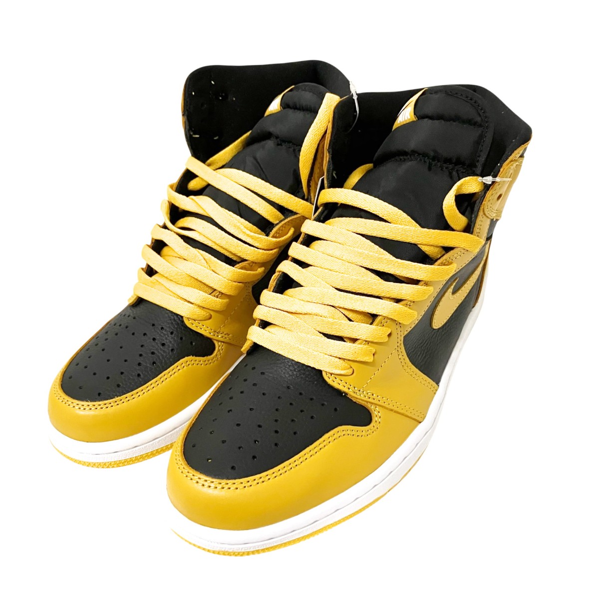 【中古】NIKE AIR JORDAN 1 RETRO HIGH OG ハイカットスニーカー 555088 701 黄色×黒いこと 大きさ：28珊 【270526】（ナイキ）