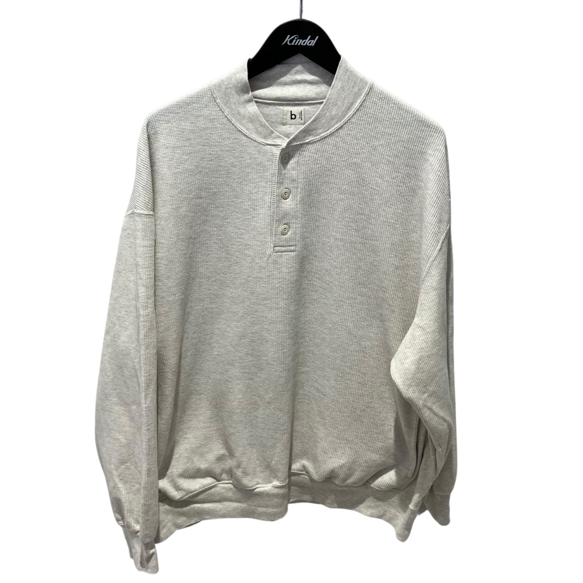 【中古】blurhms ROOTSTOCK　24SS ヘンリーネックサーマルカットソー BROOTS24SBY01 グレー サイズ：Free 【270526】（ブラームスルートストック）｜ブランド古着のカインドオル