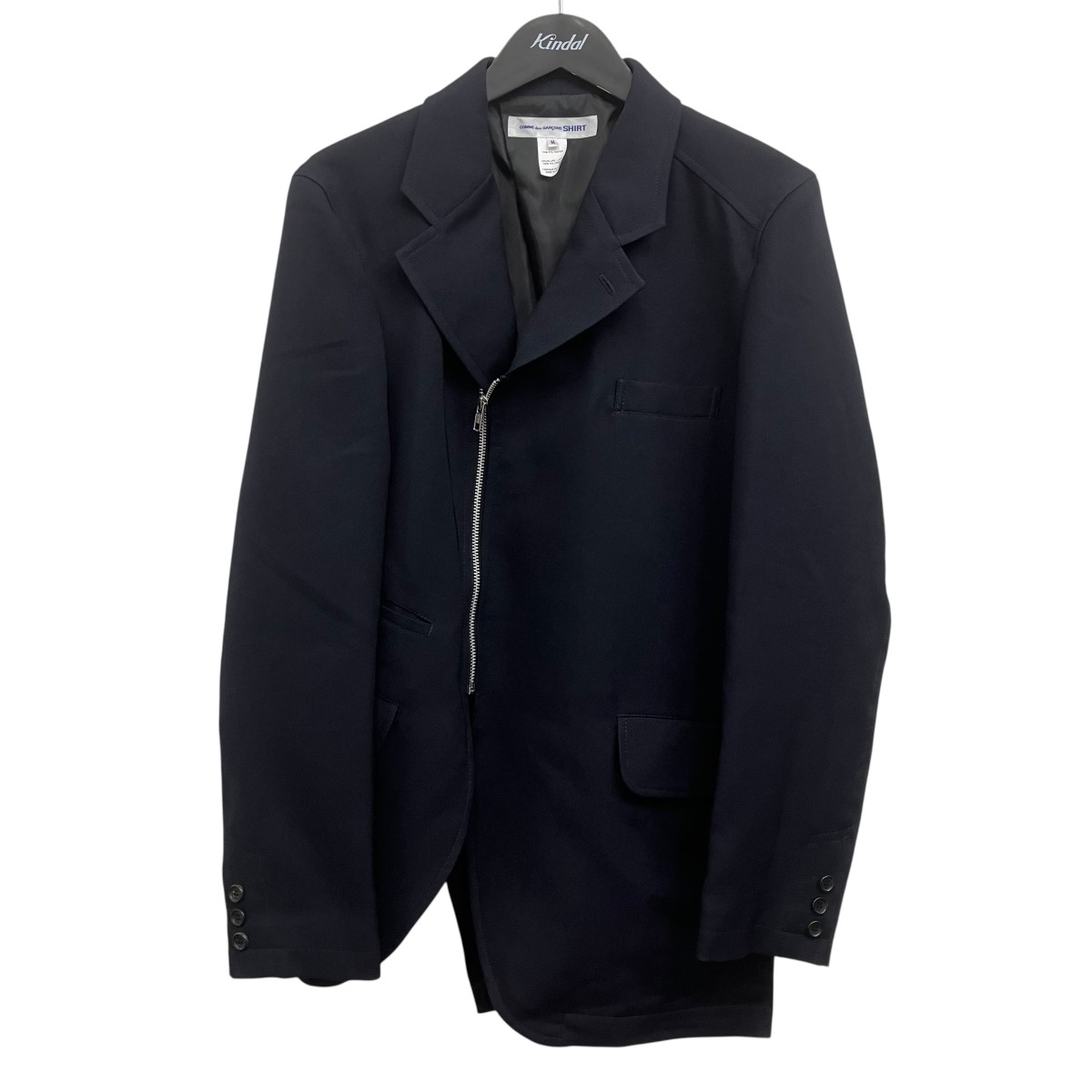 【中古】COMME des GARCONS SHIRT 26SS 捻じれアシンメトリージャケット 米国海軍 大きさ：M 【270526】（コムデギャルソンシャツ）