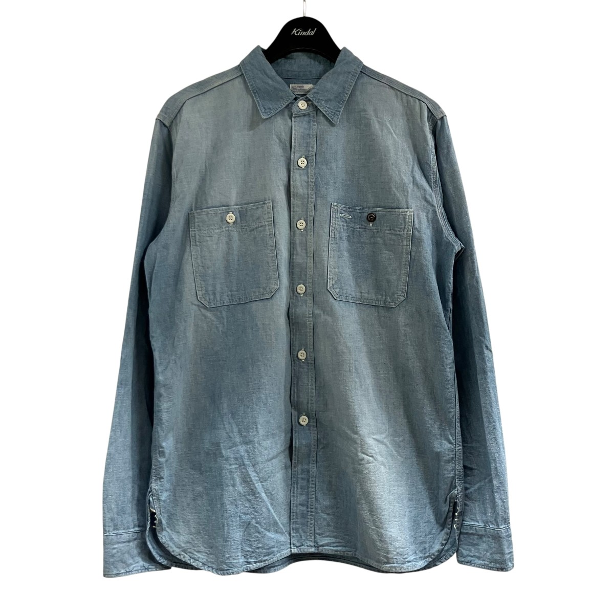 【中古】WAREHOUSE ジーンズプルオーバー インディゴ 大きさ：40 【270526】（お召しもの棲み家）