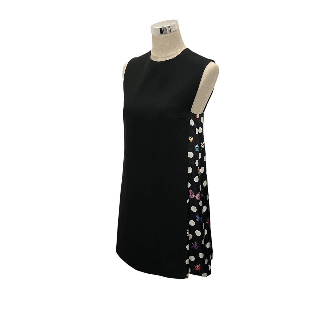 【中古】VERSACE×DUALIPA ノースリーブ衣装 1011635 1A08561 黒いこと 大きさ：40 【270526】（ヴェルサーチ×デュアリパ）