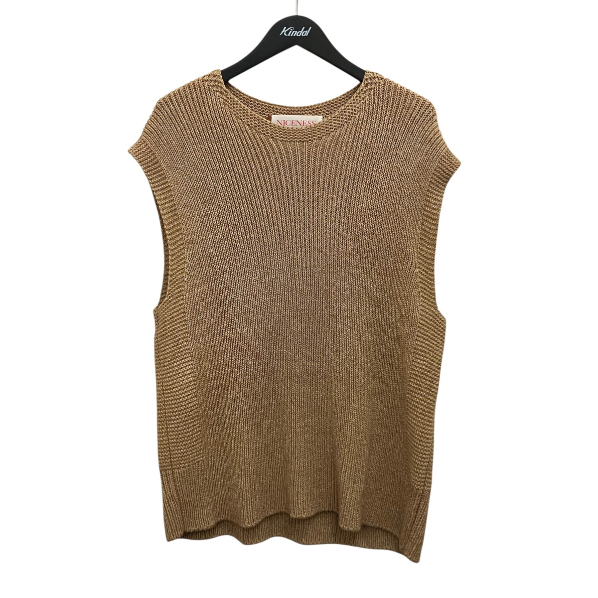 【中古】NICENESS 【LENNY】 編み物より良い NN-K01WSS21 ベージュ 大きさ：M 【270526】（好いたらしいネス）