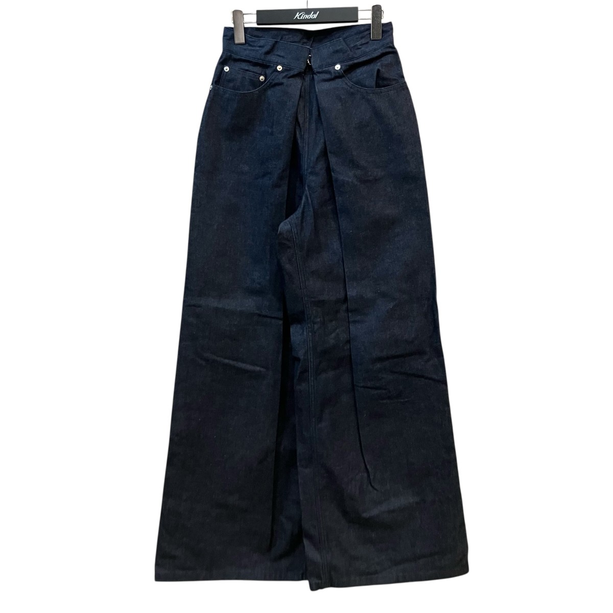 【中古】JOHN LAWRENCE SULLIVAN 「RIGID DENIM WIDE PANTS」 ジーンズズボン下 JLSW 01 S インディゴ 大きさ：M 【280526】（ジョンローレンスサリバン）