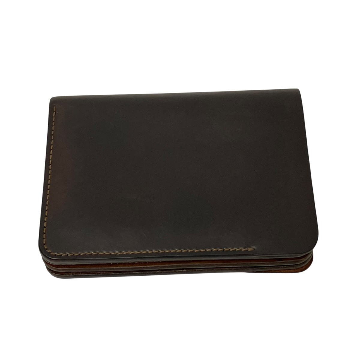 【中古】forme Post wallet 2つ折り紙入れ 019245-2106 うす暗い赤銅色 【280526】（フォルメ）