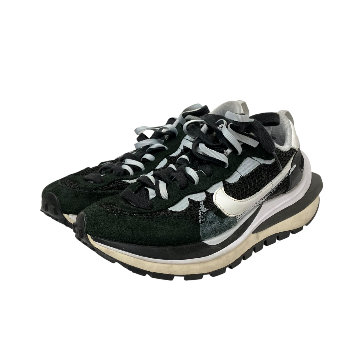 【中古】NIKE×sacai スニーカー CV1363-001 黒いこと×白いこと 大きさ：24糎 【280526】（ナイキ×サカイ）