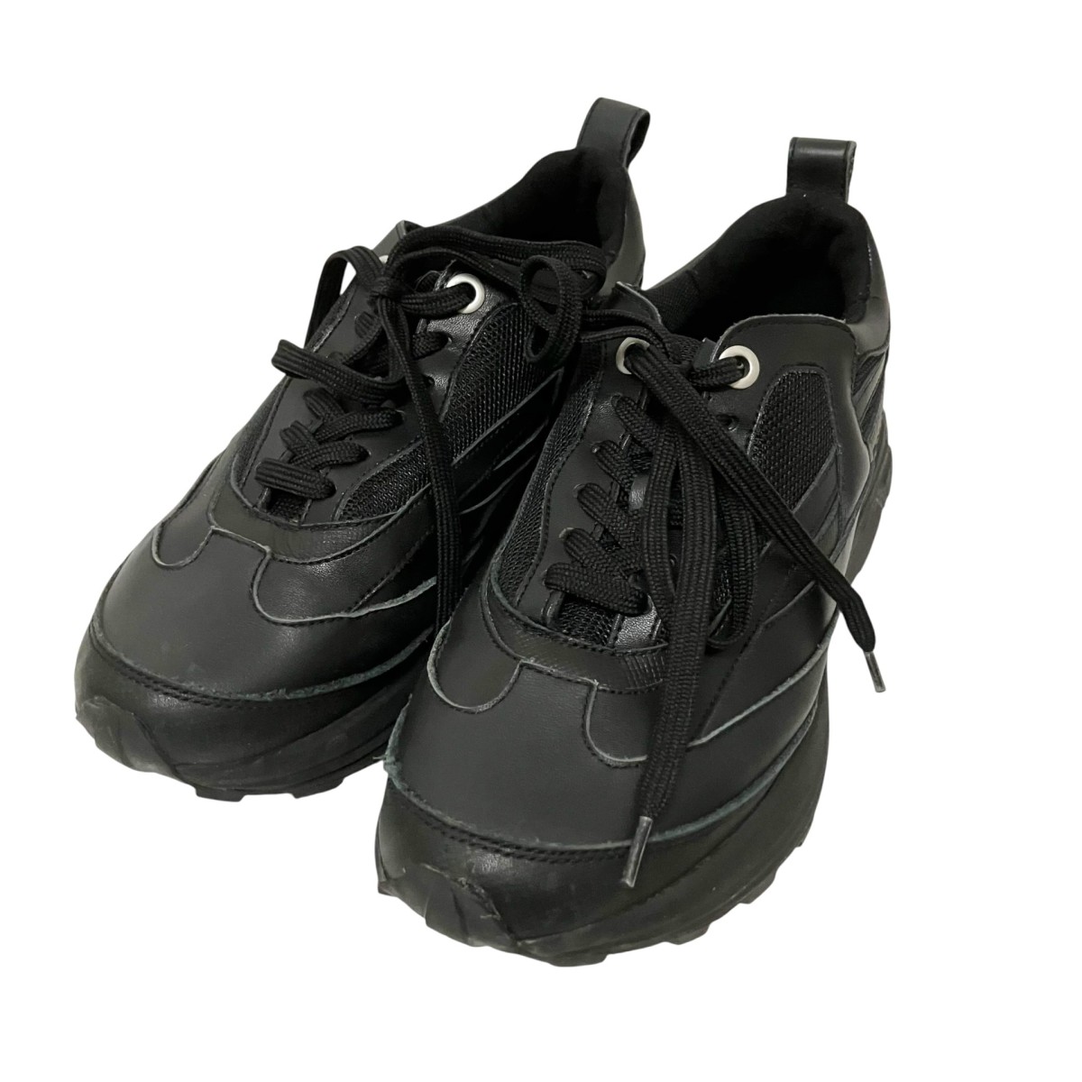 【中古】oao ローカットスニーカー 23A 1A01AR2 90H 黒いこと 大いさ：25糎 【280526】（オーエーオー）