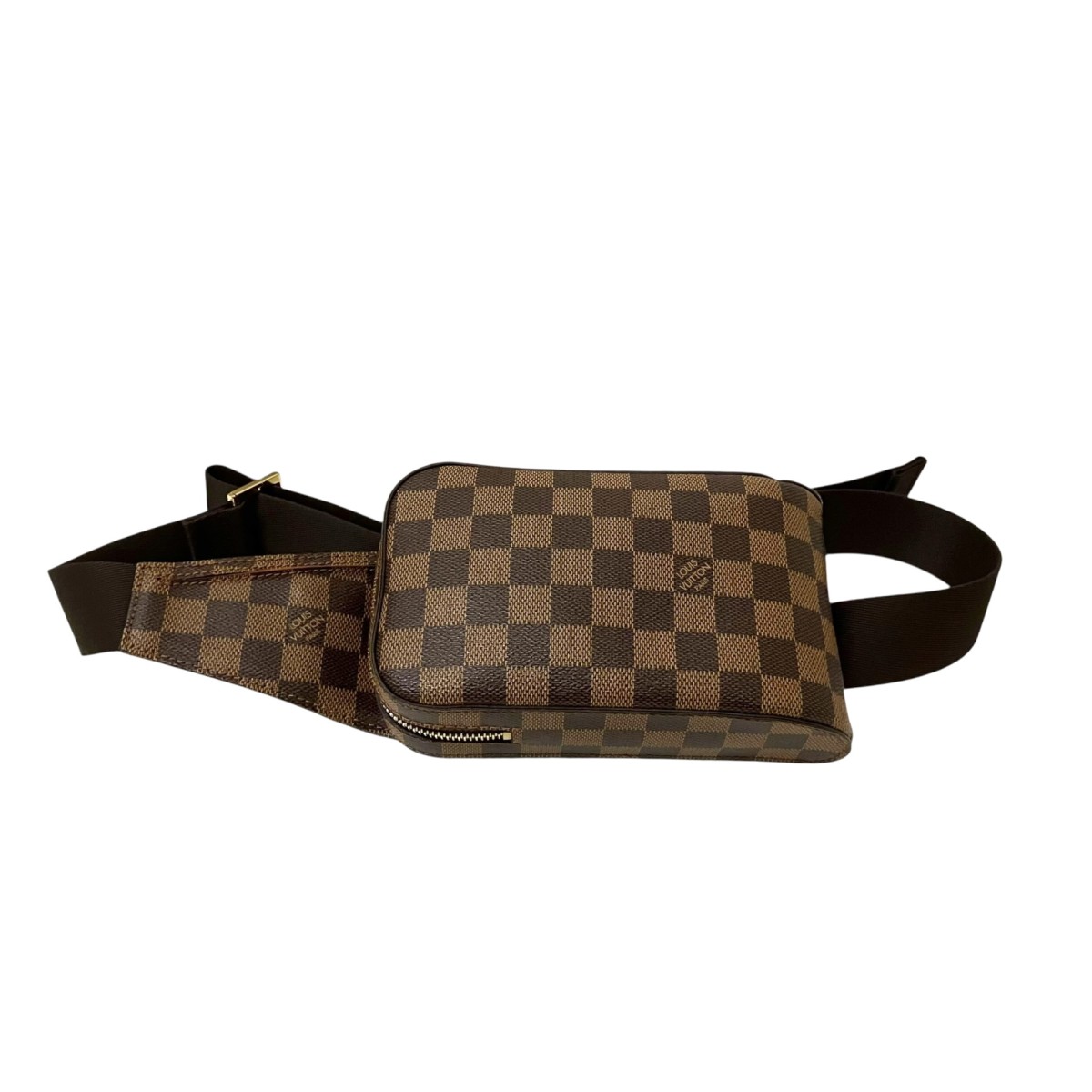 【中古】LOUIS VUITTON ジェロニモス ダミエ 上半身御徒面子 N51994 赤銅色 【280526】（ルイヴィトン）