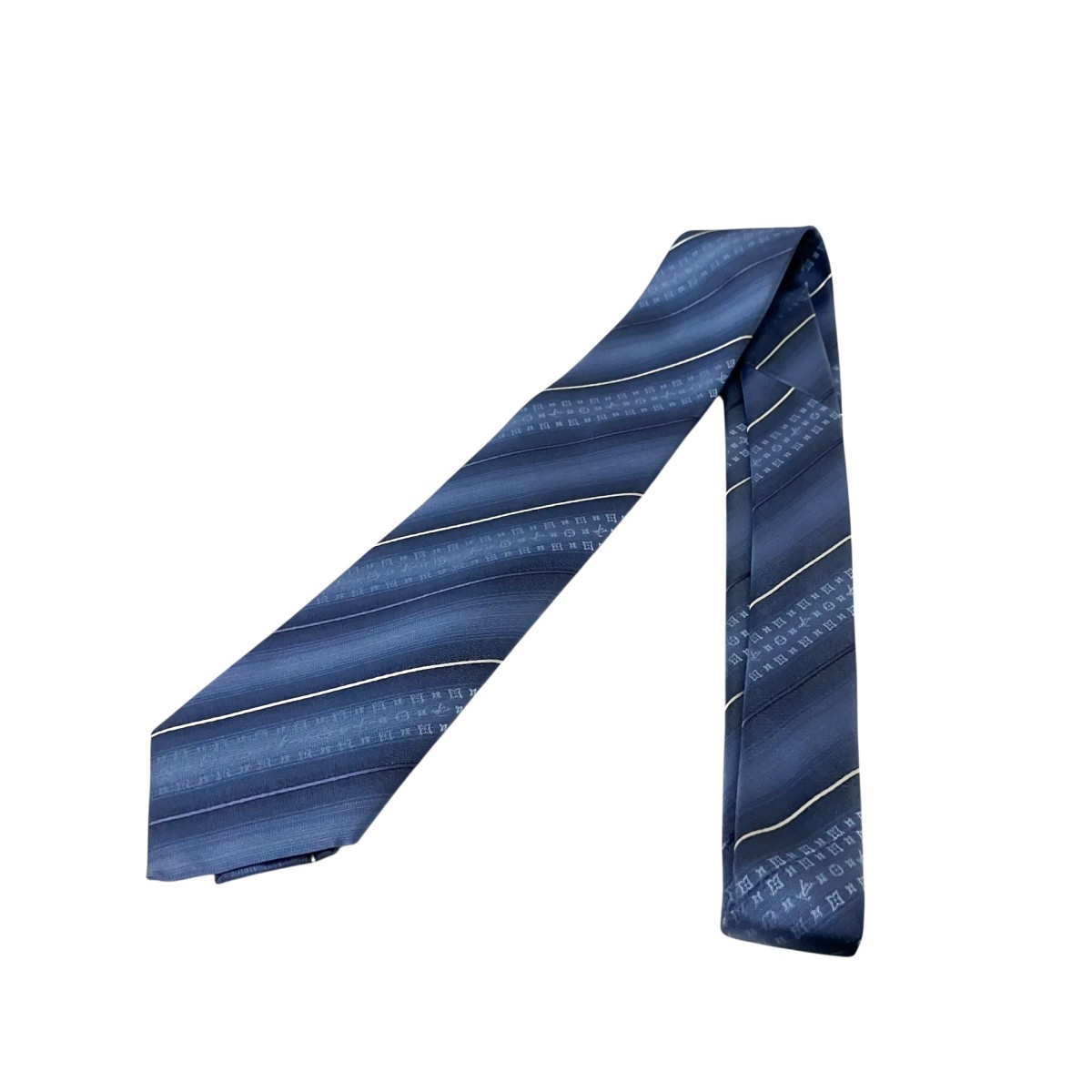 【中古】LOUIS VUITTON クラヴァット LV 傾斜面 絹地タイ M71716 米国海軍 【280526】（ルイヴィトン）