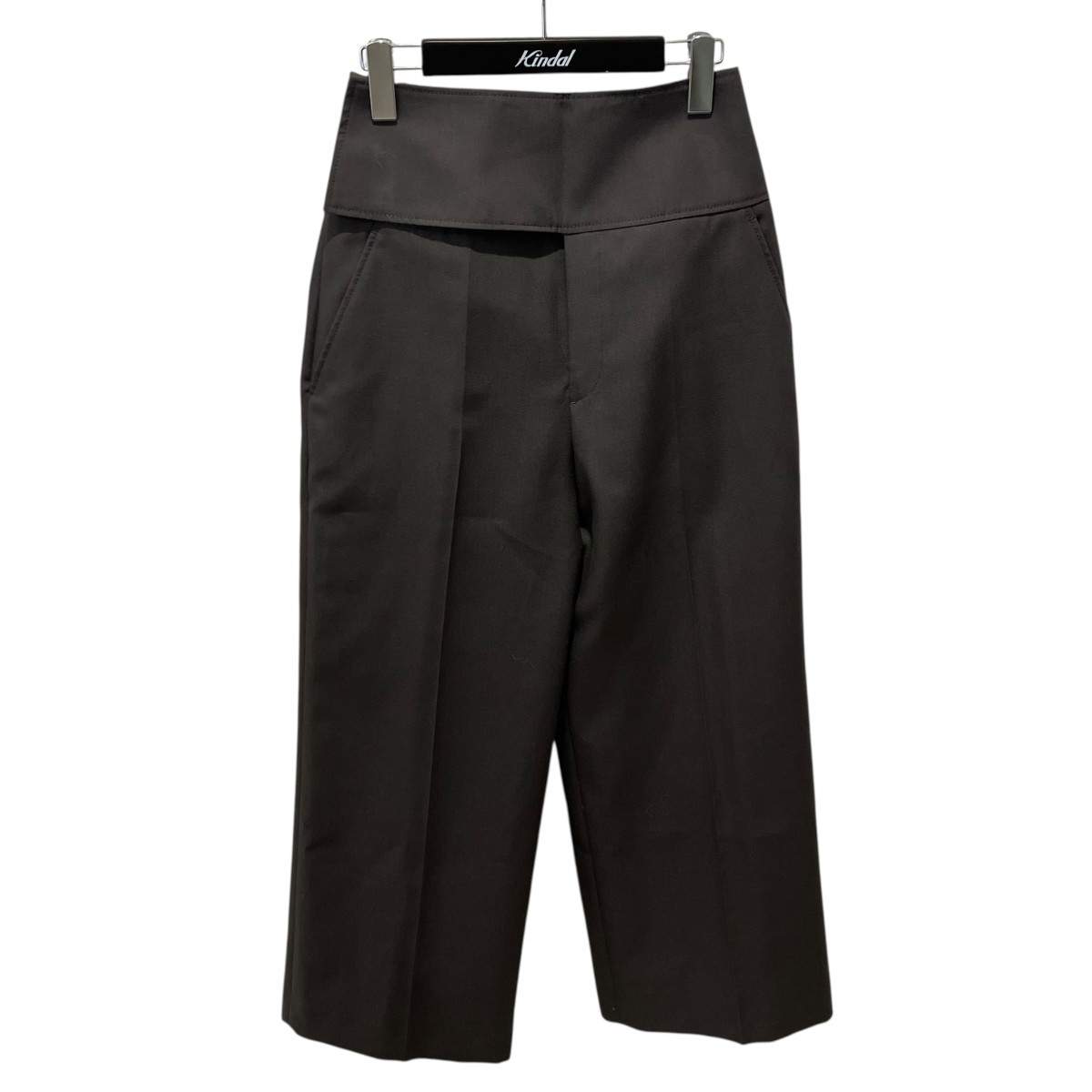 【中古】LOHEN ワイドベルトストレートパンツ LH22W-PT063 薄墨色 大いさ：36 【280526】（ローヘン）