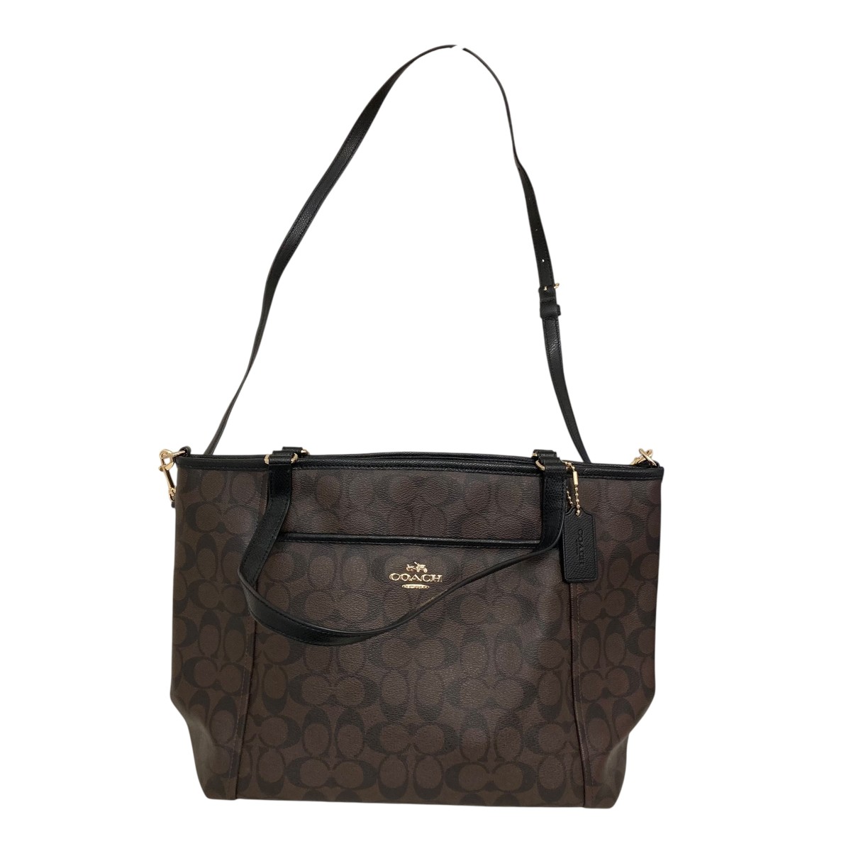 【中古】COACH 大気圏 マックス コリレート 2WAYショルダーバッグ 赤銅色×黒いこと 【280526】（コーチ職）