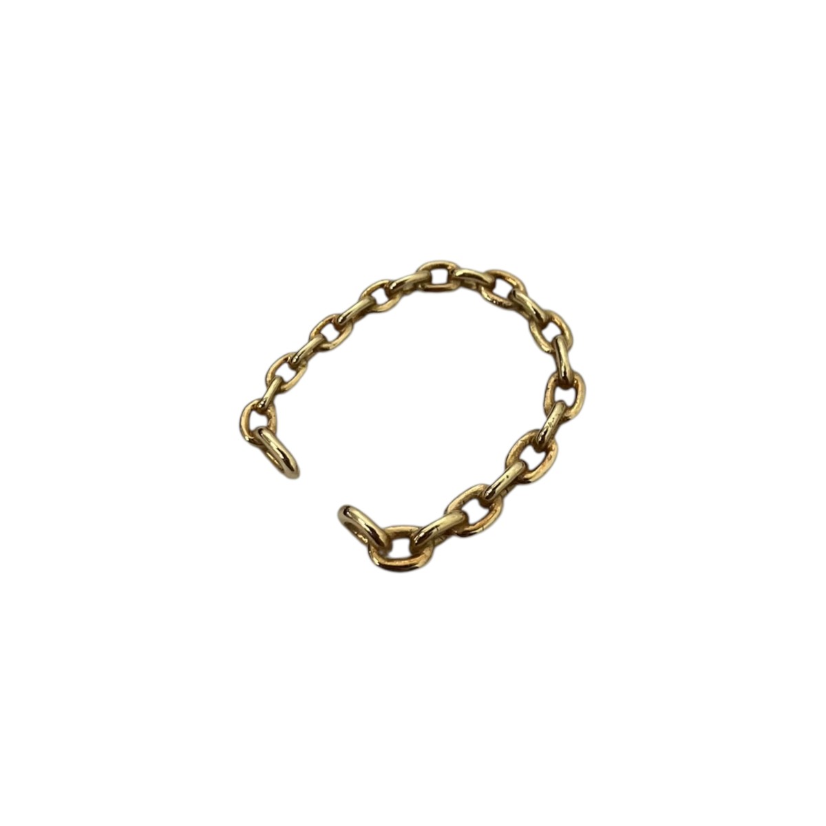 【中古】Hirotaka Oblong Chain Ear Cuff M イヤーカフ ゴールド 【280526】（ヒロ隼）