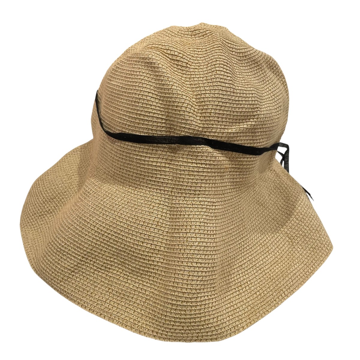【中古】mature ha． WR paper braid light hat wide かんかん帽 mpb 01w ベージュ 【280526】（マチュアーハ）
