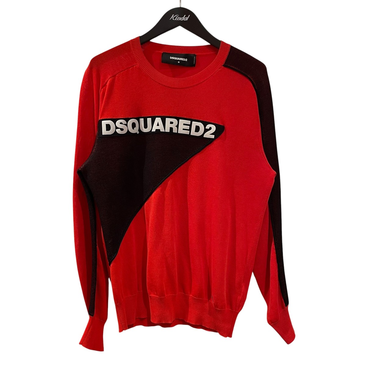 【中古】DSQUARED2 薄っぺら編み物 S71HA0869 赤いこと 大きさ：M 【280526】（ディースクエアード）
